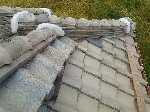 明石市の漆喰の塗り直し完了